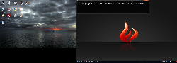 Gentoo + 2 monitory (ntb + ext. 20