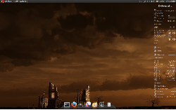 Ubuntu 9.10 + Conky + AWN 0.3.9