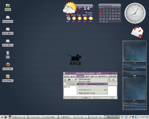 Xfce 4.8.0 - prvý nástrel