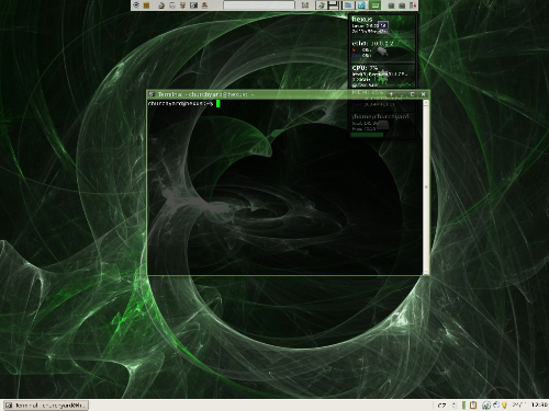 GreenClearlooks - Xfce 4.4.1 @ Xubuntu 7.10