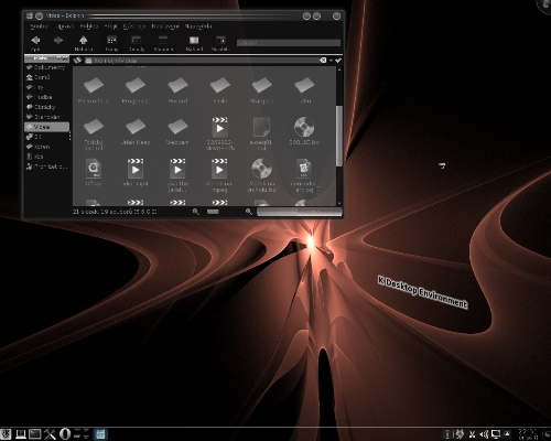 KDE 4.5.2 Monochromaticky