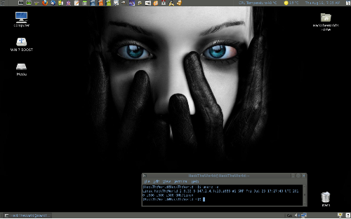 Dark Blue Fedora 13