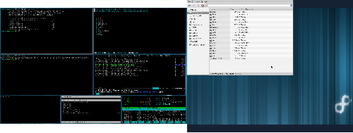 XFCE s min. použitím myši