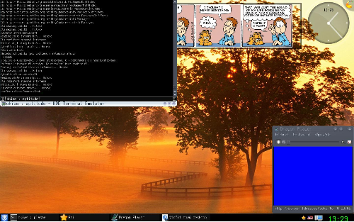 KDE 4.0.2 + DragonPlayer a Yakuake