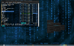 Blue binary code