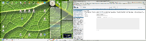 KDE 4.14, openSUSE 13.2, dva full hd monitory