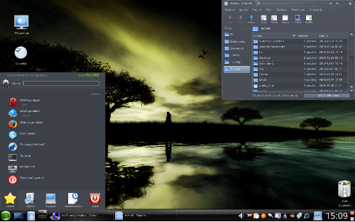 OpenSUSE11-KDE 4.1.3-pracovni notebook