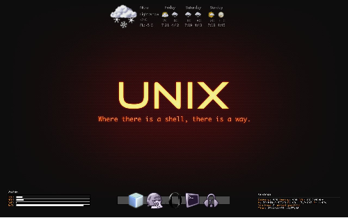 ARCH+Flux+conky a deskletky (: