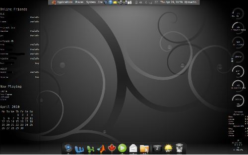 Gnome 2.28 & Conky & AWN