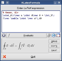 KLatexFormula, obrázek 1