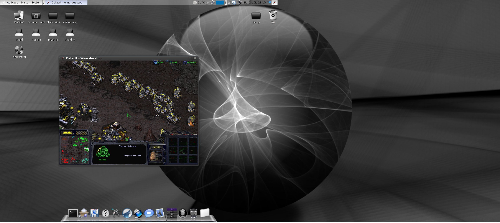 Lenny+CairoDock+StarCraft...