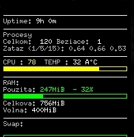 moja konfigurácia conky, obrázek 1
