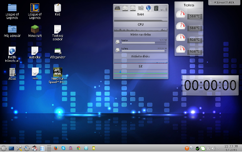 PCLinuxOS KDE (EN origo tapeta)