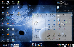 Debian Lenny + KDE 3.5.8 + Compiz Fusion + AWN