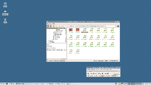 Salix64 Xfce, qtFM, VLC