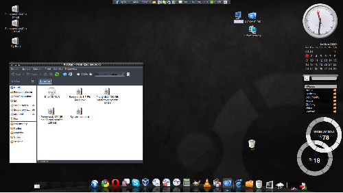 Ubuntu Lucid + Avant Window Navigator + Screenlets