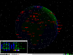 IceWM (motif) + xearth