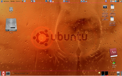 Ubuntu8.04 sexinrain GNOME - clearlooks
