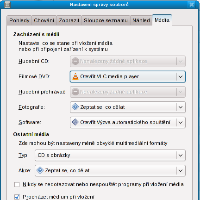 VLC výchozí ve Fedora 9, obrázek 1