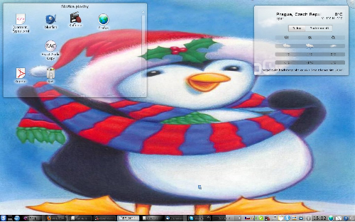 Vánoční motiv - KDE 4.4.5